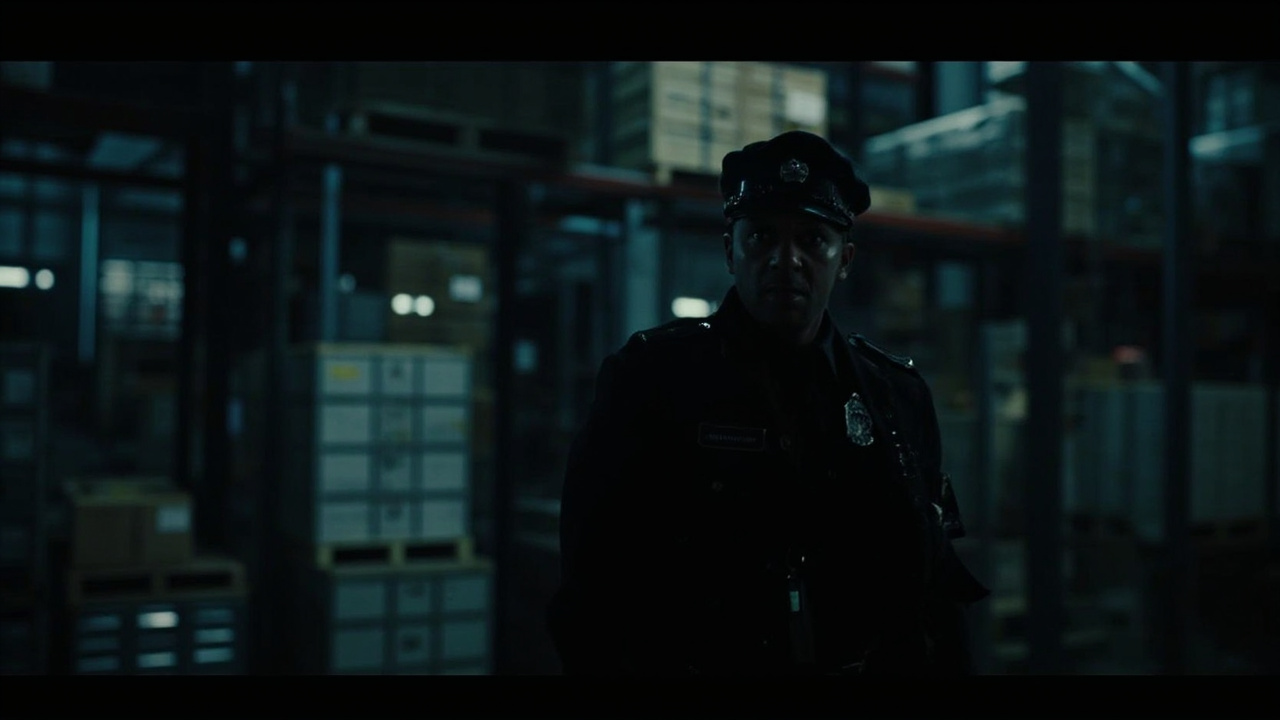 Warehouse security guard monitoring facility